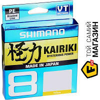 Shimano Kairiki 8 PE 150 м, 0.2 мм, 17.1 кг, Yellow (2266.97.04)