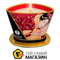 Свічка для еротичного масажу Shunga Massage Candle-Sparkling Strawberry Wine 170 мл (SO2513)