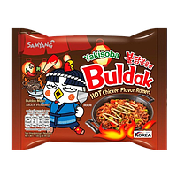 Лапша быстрого приготовления Samyang Buldak Hot Chicken Flavor Ramen Noodles Yakisoba, 130г