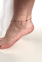 Браслет на ногу в серебре покрытие - родий Xuping 23+3 см