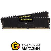 Оперативная память Corsair DDR4 16GB (2х8GB), 3600MHz, PC4-28800 Vengeance LPX Black (CMK16GX4M2D3600C18)