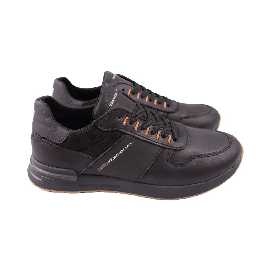 Кросівки чоловічі Konors чорні натуральна шкіра, 43, фото 1