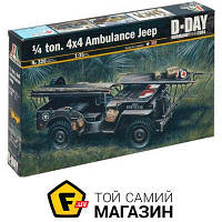 Модель 1:35 военная - Italeri - Ambulance Jeep (IT0326) пластмасса