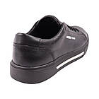 Кеди чоловічі Konors чорні натуральна шкіра, 39, фото 3