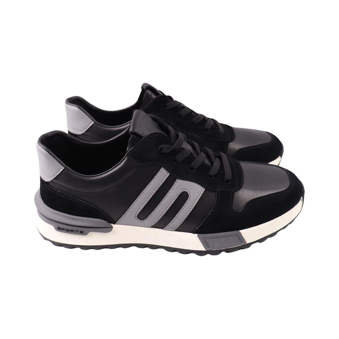 Кросівки чоловічі Cosottinni чорні натуральна шкіра, 41, фото 1