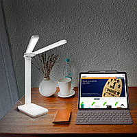 Нейтральна настільна LED-лампа Titanium для робочого столу, Безтінева, яскрава, гнучка лампа без дротів