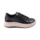 Кеди жіночі Kento чорні натуральна шкіра, 41, фото 3