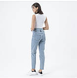 Джинси для вагітних Блакитний Джинси з трикотажною резинкою Зручні джинси для вагітних, фото 4