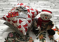 Набор декоративных новогодних мини подушек 2 шт + ПОДАРОК, подушка декоративная на Новый Год