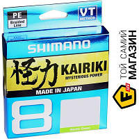 Шнур Shimano Kairiki 8 PE 150 м, 0.1 мм, 6.5 кг, Mantis Green (2266.96.90)