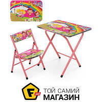 Стіл зі стільцем Bambi Столик зі стільчиком складаної Діти A19-ABC Crimson (A19-ABC)
