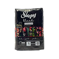 Ежедневные прокладки Sleepy Black Normal 1 черные 40 шт