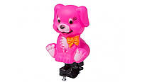 Колокольчик-игрушка TW собачка, розовый, Рожевий