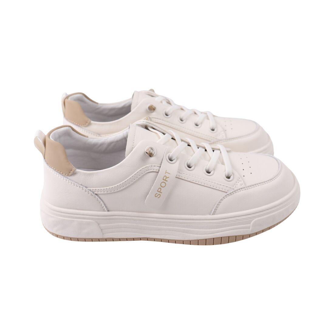 Кеди жіночі Sorte Lady молочні натуральна шкіра, 36, фото 1