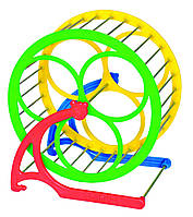 Колесо для хомяка метал + пластик Природа d 14 см Разноцветный (4820034781074) ST, код: 7687556