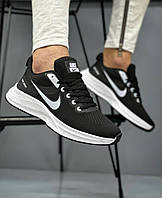 Мужские черные летние кроссовки Nike Zoom, мужские легкие кроссовки, мужские текстильные кроссовки на лето