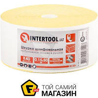 Шлифовальная лента для Intertool Шлифовальная шкурка на бумажной основе К40, 115мм*50м INTERTOOL BT-0814