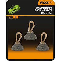 Грузила бэк-лид Fox Edges Downrigger Back Weights 21g (3/4oz), 3шт