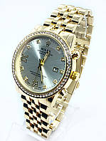 Часы женские наручные Rolex (Ролекс), золото с белым циферблатом ( код: IBW898YO )