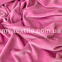 Ткань Велюр плюш стрейч спорт 180 см Розовый