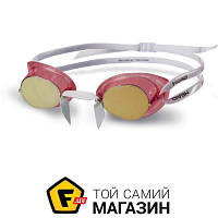Очки для плавания Head Head Racer Tpr зеркальное покрытие, красный/золотой/серебристый (451050/CLRDGO)