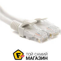 Патч-корд PowerPlant Cat5E UTP 10м, белый (CA911653)