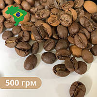 Натуральна кава Сантос Бразилія 500 г моносорт, Кава з Бразилії Brazil santos 100%