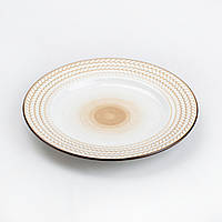 Тарелка обеденная круглая 20.5 см плоская керамическая