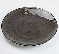 Тарелка обеденная круглая 26 см плоская керамическая