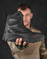 Тактичні військові чоловічі черевики Monolit Cordura чорні високі берці демісезонні прескожа весна осінь