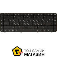 PowerPlant Клавиатура для ноутбука HP Presario CQ56, CQ62, G56 черный, черный фрейм (KB310920)