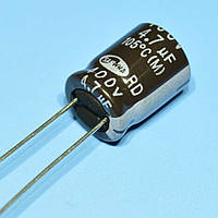 Конденсатор електролітичний 4.7мкФ 400В Samwha 105*С RD 10*12.5