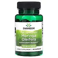 Моринга маслянистая 400 мг (Moringa oil) Swanson 60 капсул