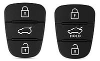 Резиновые кнопки-накладки на ключ Hyundai (Хюндай) симметрия PK, код: 5551672