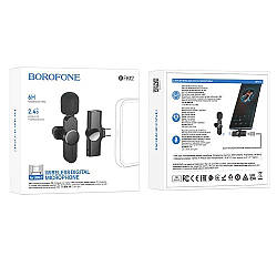 Мікрофон Петличний Бездротовий Borofone BFK12 Type-C