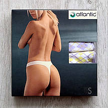 Жіночі стрінги 2 шт. ATLANTIC у ромбік у розмірі S набором, фото 3