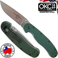 ONTARIO RAT-1 Green (S35VN, G-10, Stonewash)