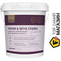 Эмаль Kolorit Эмаль акриловая для древесины и металла Wood and Metal Enamel база А белый полумат 0.9л