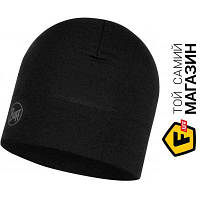 Шапка Buff MIDWEIGHT MERINO WOOL HAT solid black (BU 118006.999.10.00)