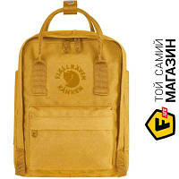 Желтый рюкзак городской для мужчин, женщин, детей полиэстер Fjallraven Re-Kanken Mini Sunflower Yellow