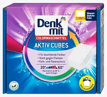 Таблетки для прання кольорових речей Denkmit Activ Cubes Color 30 шт
