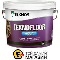 Эмаль Teknos Эмаль TEKNOFLOOR AQUA база 1 полуглянец 2.7 л