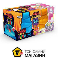 Danko Toys Вязкая масса "2 в 1 "Mega Stretch Slime" и "Fluffy Slime" укр. FLS-03-01U