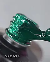 Витражный топ для гель лака Saga professional Glass top объем 9 мл цвет зелёный