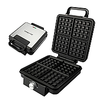 Вафельница электрическая Sokany Waffle Maker 1500 Вт двусторонний нагрев антипригарное покрытие электровафельн