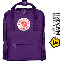 Пурпурный рюкзак городской для женщин, детей винилон Ф Fjallraven Kanken Mini Purple (23561.580)