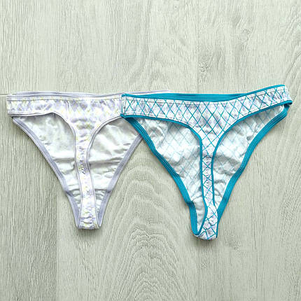 Жіночі стрінги 2 шт. ATLANTIC у розмірі S набором Принт ромбік, фото 2