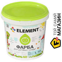 Фарба Element Фарба акрилова водоемульсійна для дитячих кімнат шовковистий мат білий 1 л