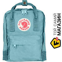 Голубой рюкзак городской для женщин, детей винилон Ф Fjallraven Kanken Mini Sky Blue (23561.501)