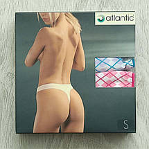 Набір 2 шт. жіночих стрінгів ATLANTIC в ромбік, розмір S, фото 3